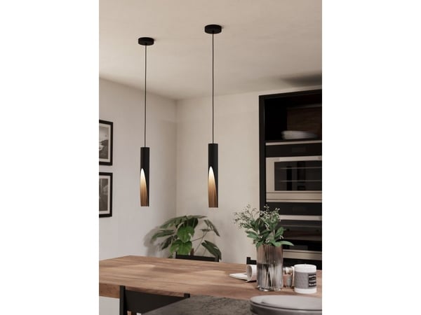 EGLO BARBOTTO pendellampa GU10 svart/EG FSC