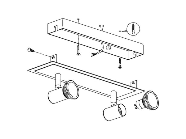 EGLO ROTTELO SPOT 5W 2L BS/KROM