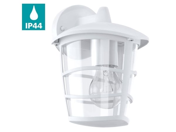 Eglo Aloria - Vegglampe - 1 sokkel - E27 - hvit, blank