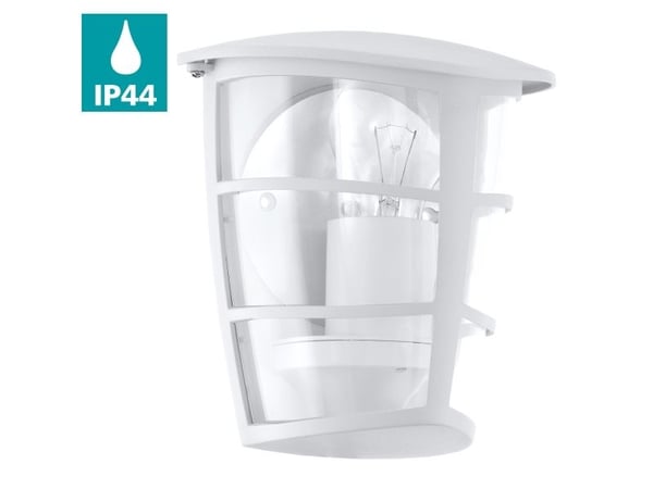 Eglo Aloria - Vegglampe - 1 sokkel - E27 - hvit, blank