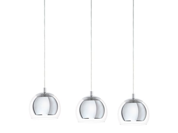 Eglo Rocamar - Taklampe - 3 innganger - E27 - blank, krom