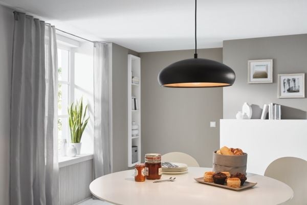 EGLO Mogano 1, Fleksibel montering, Sort, Kobber, Sort, Kopper, Stål, Rund, Innendørs