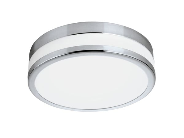[OUTLET] - EGLO Led Palermo, Ikke-utskiftbare pærer, 3000 K, 950 lm, IP44, Kromfarget, Hvit