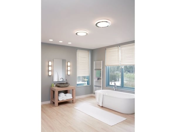 EGLO Led Carpi, 3000 K, 1500 lm, IP44, Kromfarget, Hvit