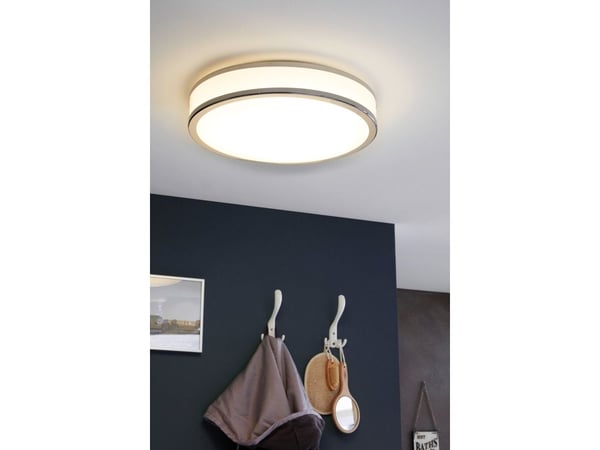 EGLO Palermo 2, LED, Ikke-utskiftbare pærer, 3000 K, 2500 lm, IP20, Kromfarget, Hvit