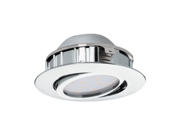 EGLO Pineda, Innsunket spotlight, Ikke-utskiftbare pærer, LED, 6 W, 3000 K, Kromfarget