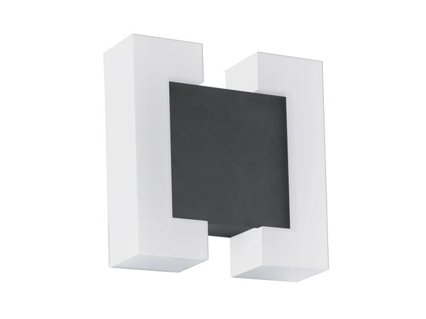 EGLO SITIA, Vegglys, Antrasitt, Plast, IP44, I, Hvit