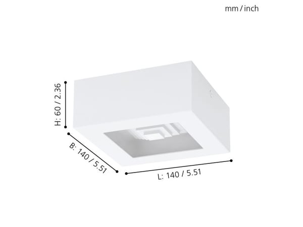 EGLO Ferreros, 3000 K, 840 lm, Hvit