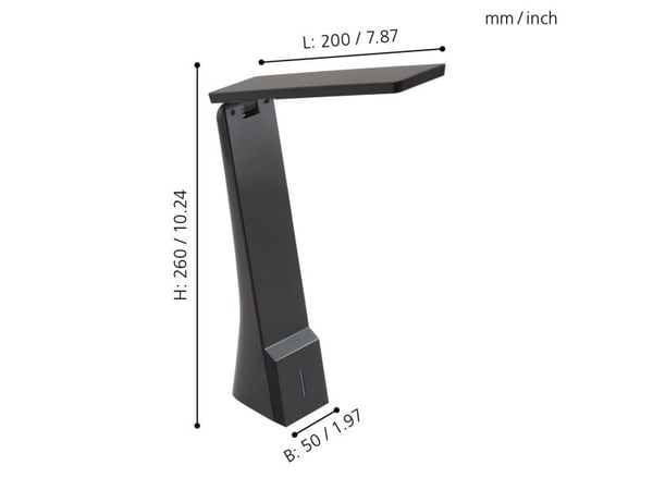 EGLO La seca, Sort, Plast, Hjemme kontor, Kontor, Studere, III, 5000 K, Multi