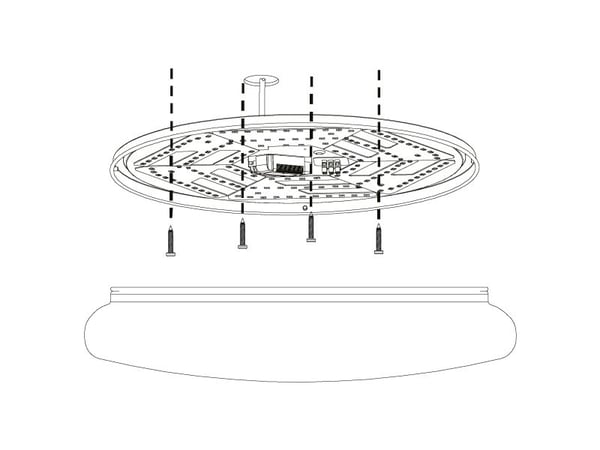 EGLO SILERAS takplafond 2500 lm Ø450 HVIT