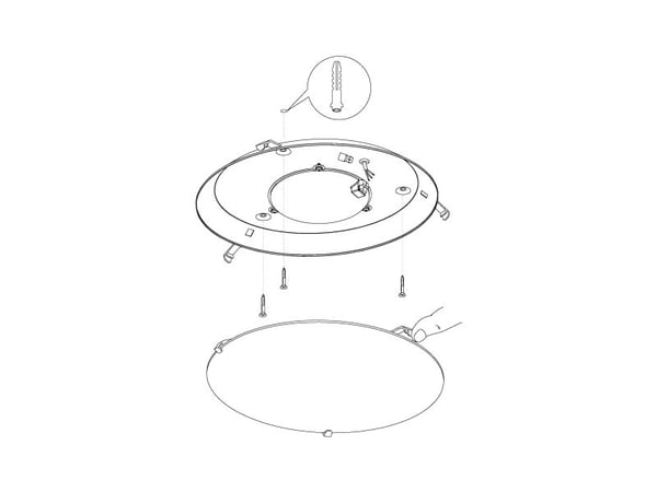 EGLO MONTENOVO taklampe 1500LM Ø395 gull