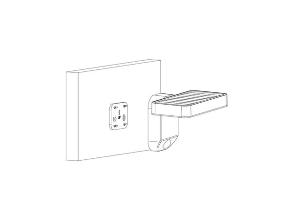 EGLO 98191, Vegglys, Sort, Plast, Fasade, Hvit, Bevegelse sensor
