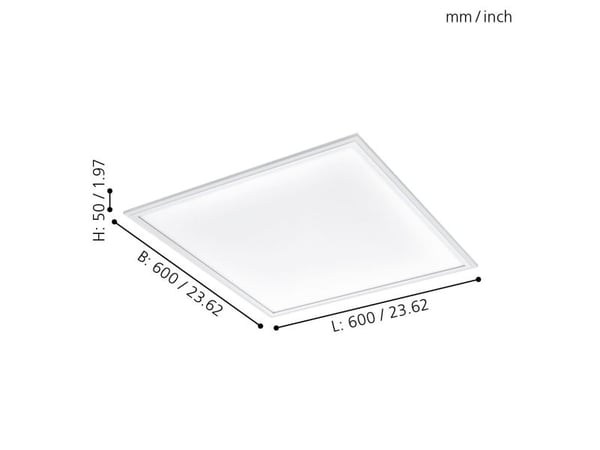 EGLO Salobrena-A, LED, IP20, Valkoinen