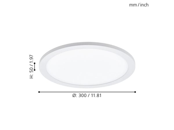 EGLO Sarsina-A, LED, IP20, Hvit