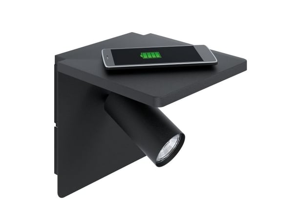 EGLO CIGILE vegglampe med spotlight i svart