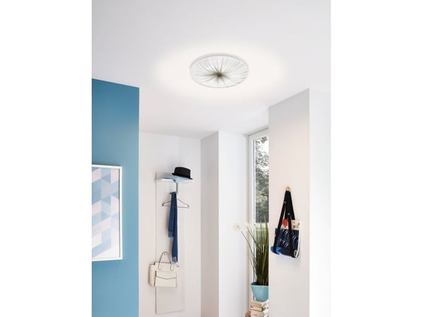 EGLO Nieves, 1 ampuller, LED, IP20, Sølv, Hvit