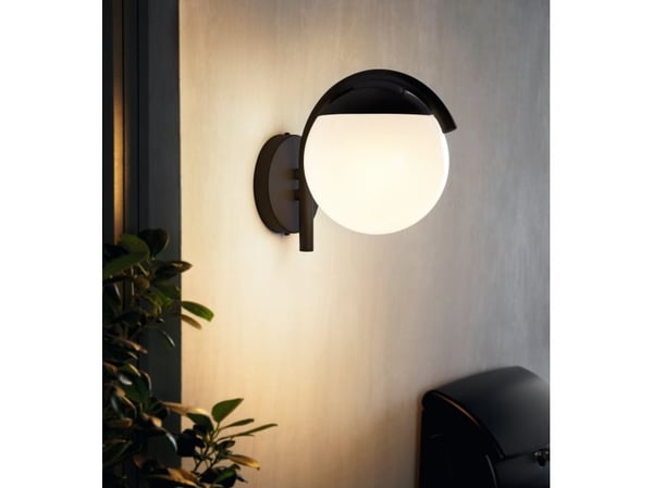 EGLO Prata Vecchia, Overflatebehandlet, Sfærisk, 1 ampuller, E27, IP44, Sort