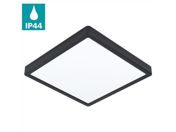 EGLO Fueva 5, LED, 2400 lm, IP44, Sort, Hvit