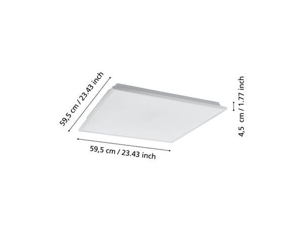 EGLO Herrora-Z, 6 ampuller, LED, 750 lm, IP20, Hvit
