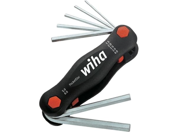 Wiha 351 PK7, L-formet hex-nøkkelsett, Metrisk, 7 stykker, 1.5,2,2.5,3,4,5,6 mm