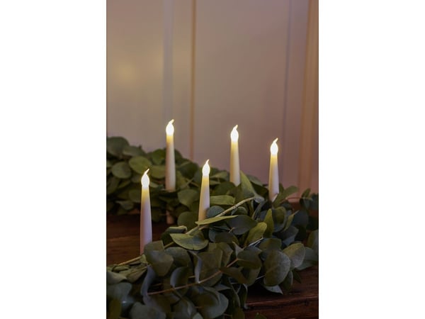 Sirius Carolin julgransljus — vit — 10 st