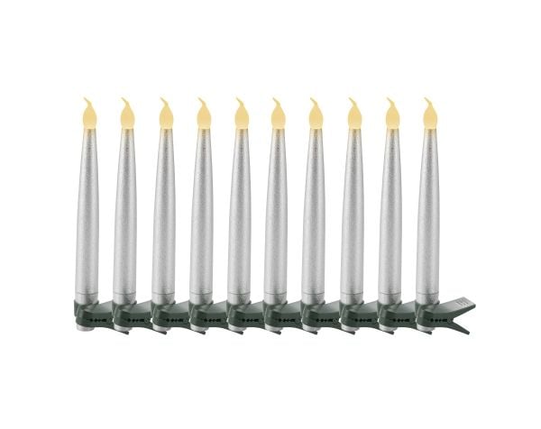 Sirius Home 36217, Sølv, 10 ampuller, LED, Batteri, Batteri, AAA