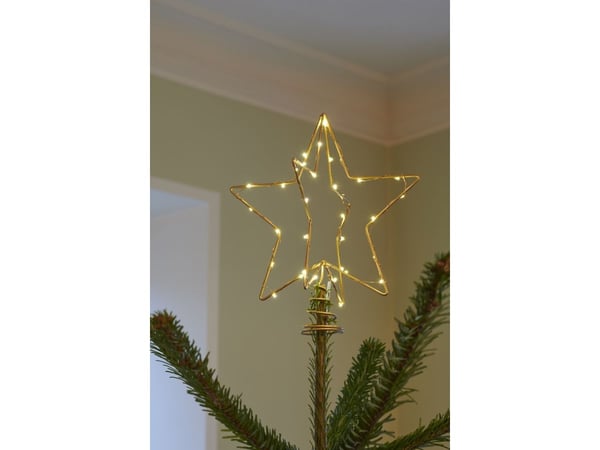 Sirius Christina Juletræstop - Guld - H 25 cm