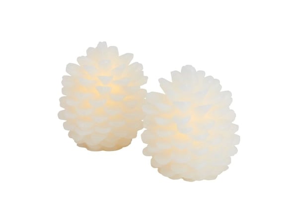 Sirius Clara Cone 2 kpl setti, H10cm, valkoinen