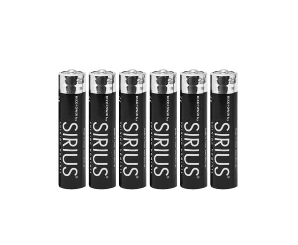Sirius DecoPower AAA-batterier - 6 st
