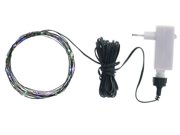 Sirius Knirke Valoketju 80 LED - monivärinen/vihreä
