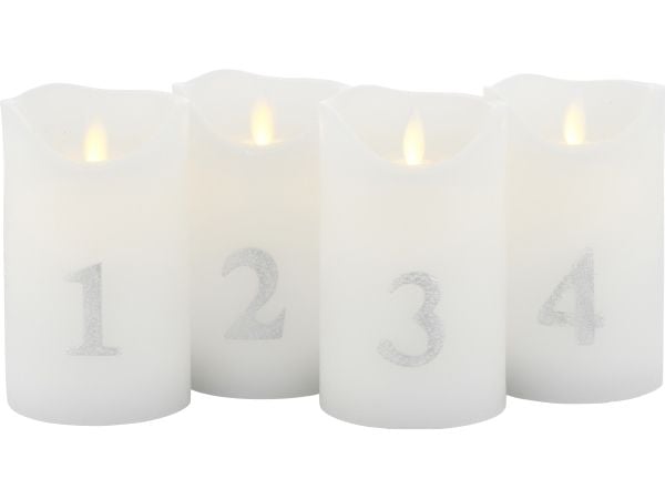 Sirius Home Sara, Sølv, Hvit, 1 ampuller, LED, Batteri, AA, 130 mm