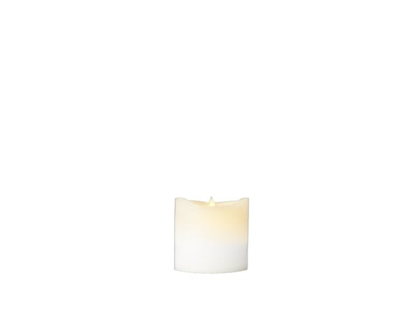 Sirius Sara Exclusive LED-lys i voks, hvit - Ø 10 - H 10,4 cm