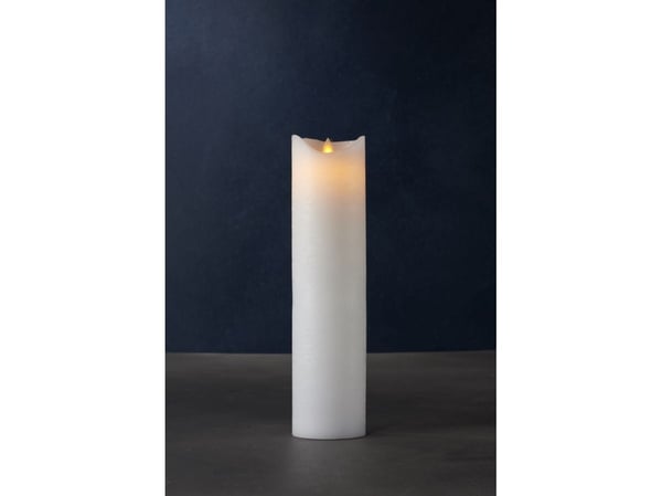 Sirius Sara Exclusive LED-lys i voks, hvit Ø 7,5 - H 30 cm