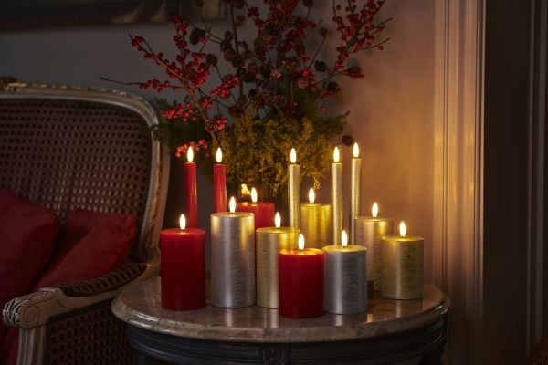 Sirius Home Sille Exclusive, Figur, Rød, Voks, 3 lamper, LED, Batteri