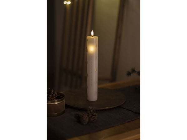 Sirius Sille Kalanteri kynttilä Ø5xH29.8cm, Kulta/hopea Treeer