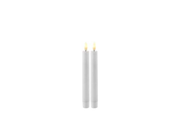 Sirius Sille kronljus vit - Ø 2 cm - H 20 cm - 2 st