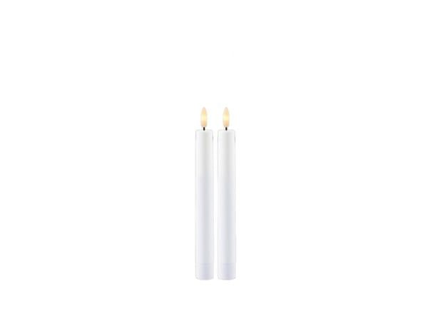 Sirius Sille kronljus vit - Ø 2 cm - H 20 cm - 2 st