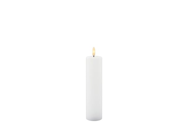 Sirius Sille blokkslys hvit - Ø 5 cm - H 20 cm