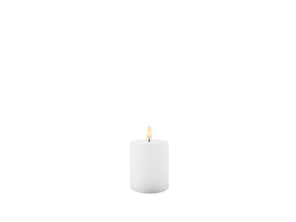 Sirius Sille kalenderlys hvit - Ø 7,5 cm - H 10 cm