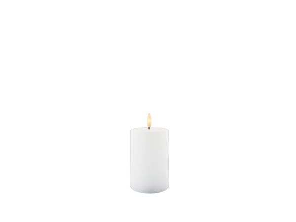Sirius Sille kalenderlys hvit - Ø 7,5 cm - H 12,5 cm