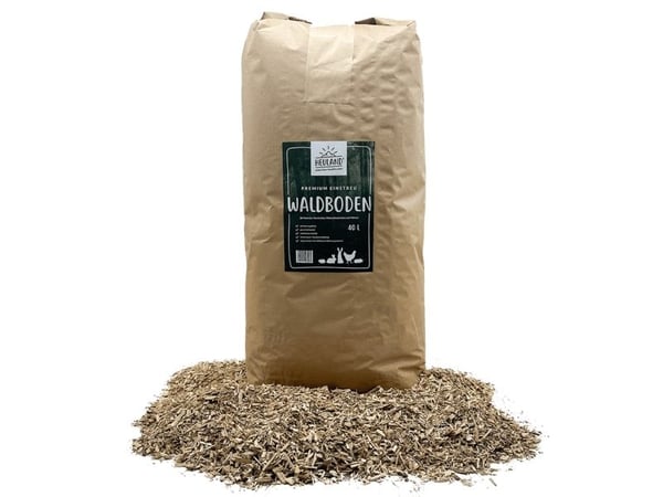 Heuland Skovbund Strøelse - 100% naturlig bundstrøelse 10 kg/40 liter