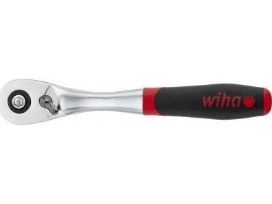 Wiha omstillingskralle 3/8" trykknapp og kulesikring svart/rød (45625)