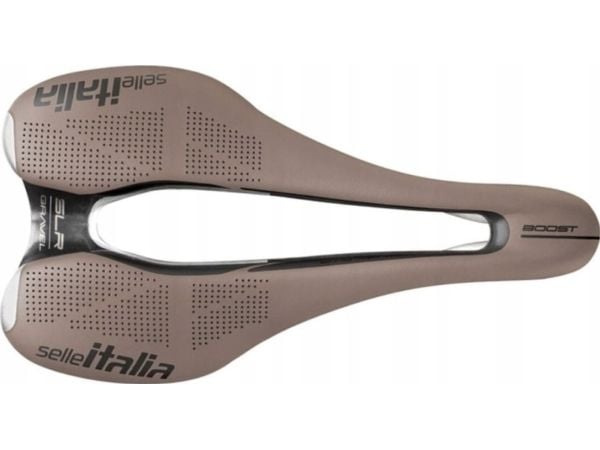 Selle Italia sete SELLE ITALIA SLR BOOST GRAVEL TI316, Superflow S (id match - S3), TI 316 rails, Fibra-Tek, Light Gel, 204 g, brun (NY)
