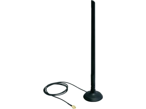 Delock SMA WLAN Antenna with Magnetic Stand and Flexible Joint 6.5 dBi - Antenne - Wi-Fi - 6.5 dBi - rundtstrålende