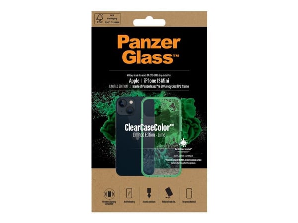 PanzerGlass 329, Suojus, Apple, Apple - iPhone 13 Mini, 13,7 cm (5.4"), Vihreä