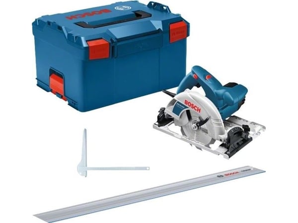Bosch GKS 55+ GCE Professional cirkelsåg 1350 W, FSN 1400 styrskena, L-BOXX