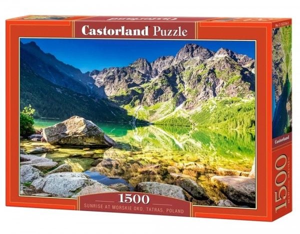 Castorland puslespill 1500 Sunrise at Morskie Oko, Polen CASTOR
