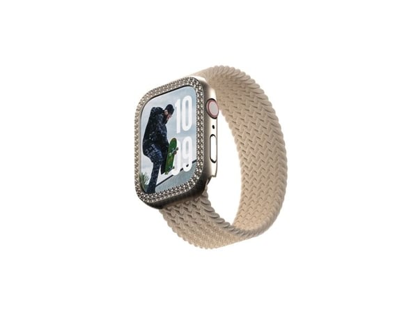 SAFE. by PanzerGlass - Støtfanger for smartarmåndsur - 42mm - polykarbonat - bling-gull - for Apple Watch Series 10 (GPS + Cellular) (42 mm), Serie...