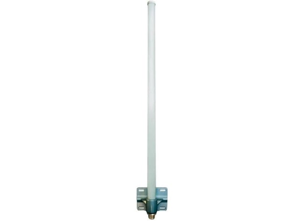 Delock WLAN N plug - Antenne - Wi-Fi - 8 dBi - rundtstrålende - utendørs, kan monteres på vegg, stangmontering - grå