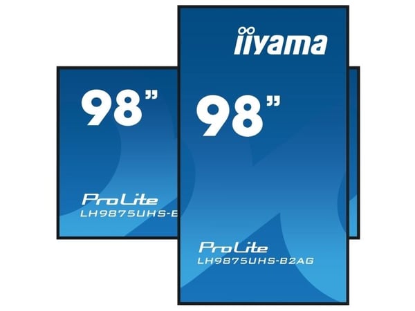 iiyama ProLite LH9875UHS-B2AG - 98" Diagonalklasse (97.5" synlig) LED-bakgrunnsbelyst LCD-skjerm - intelligent skilting - med innebygd mediespiller...